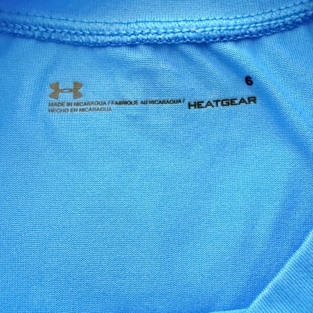 Kids Under Armour Heatgear Blue I M No Rookie T Shirt‎ Size 6